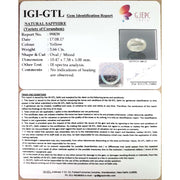 4.07 Ratti yellow sapphire with Govt Lab Certificate-(YELSA9T)